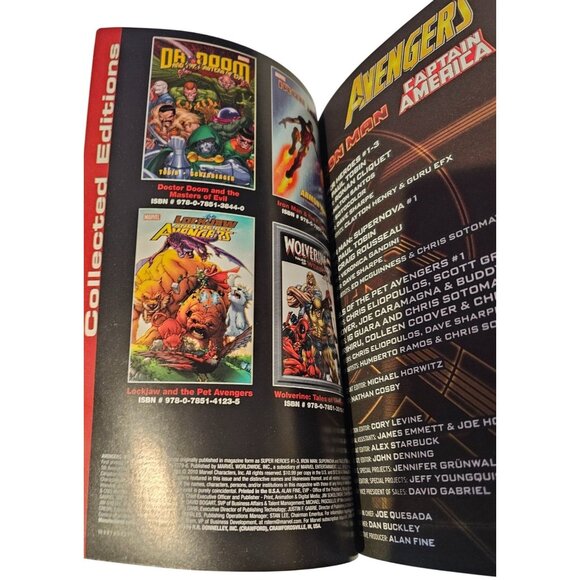 Avengers Iron Man Captain America Thor Paperback Graphic Novel Comic Book Marvel - Picture 6 of 8